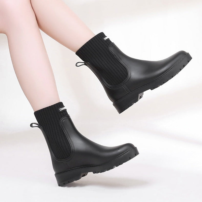 ROSELY Stylish Waterproof Rain Boots