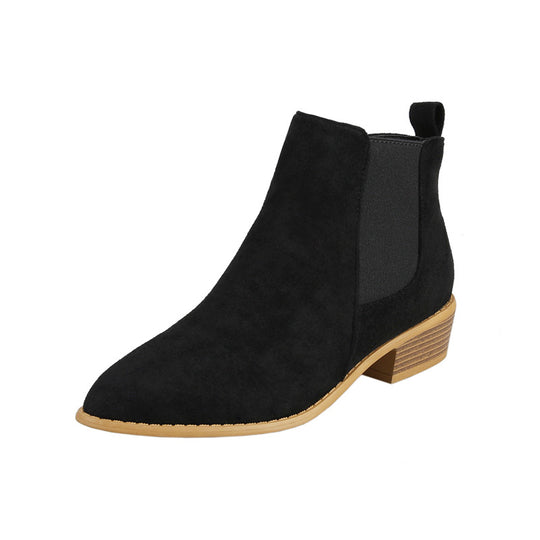 ROSELY Suede Heeled Chelsea Boots