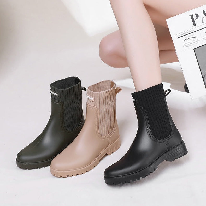 ROSELY Stylish Waterproof Rain Boots