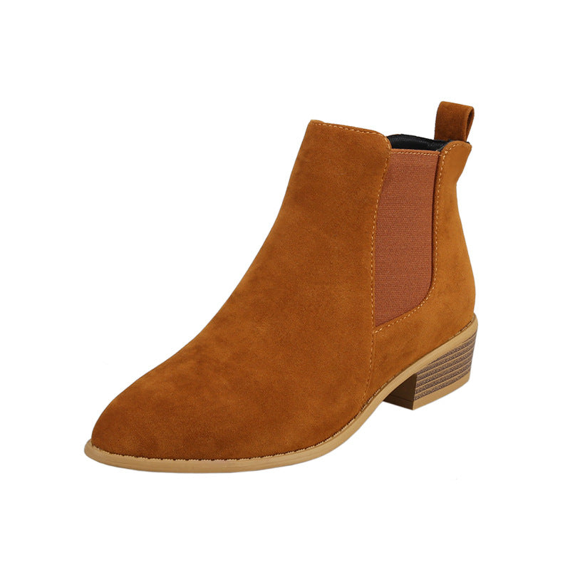 ROSELY Suede Heeled Chelsea Boots